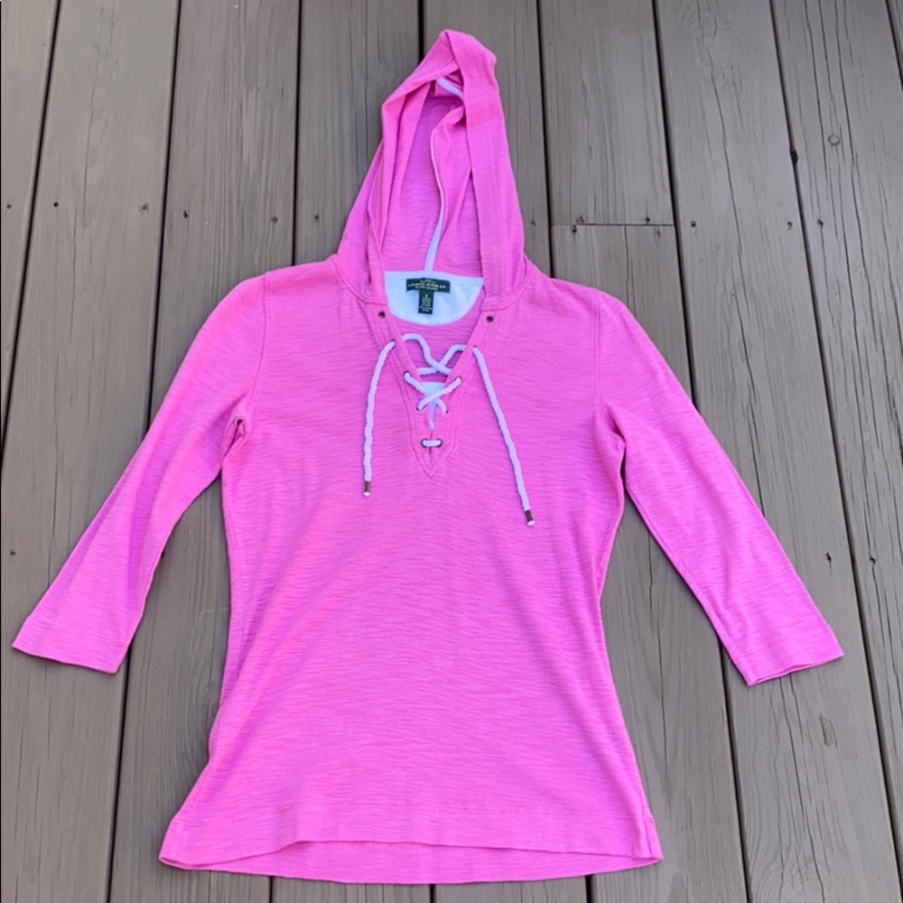Ralph Lauren Pink lace-up sweatshirt size S
